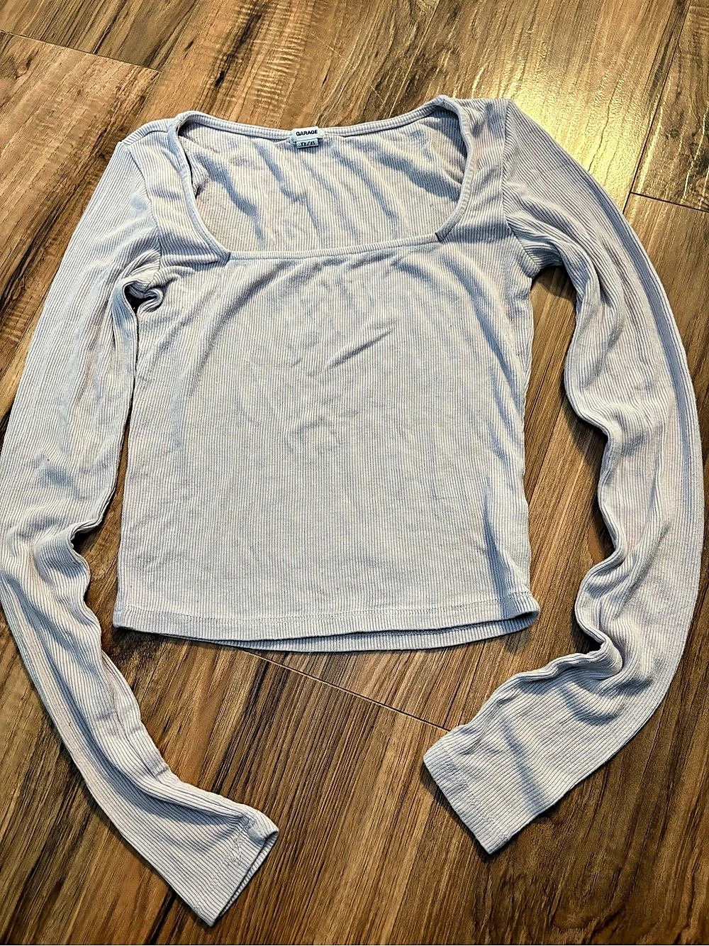 Garage Long Sleeve Top in Blue Size XS